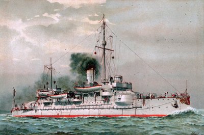 S.M. Coastal Defense Ship Hagen by Hugo Graf